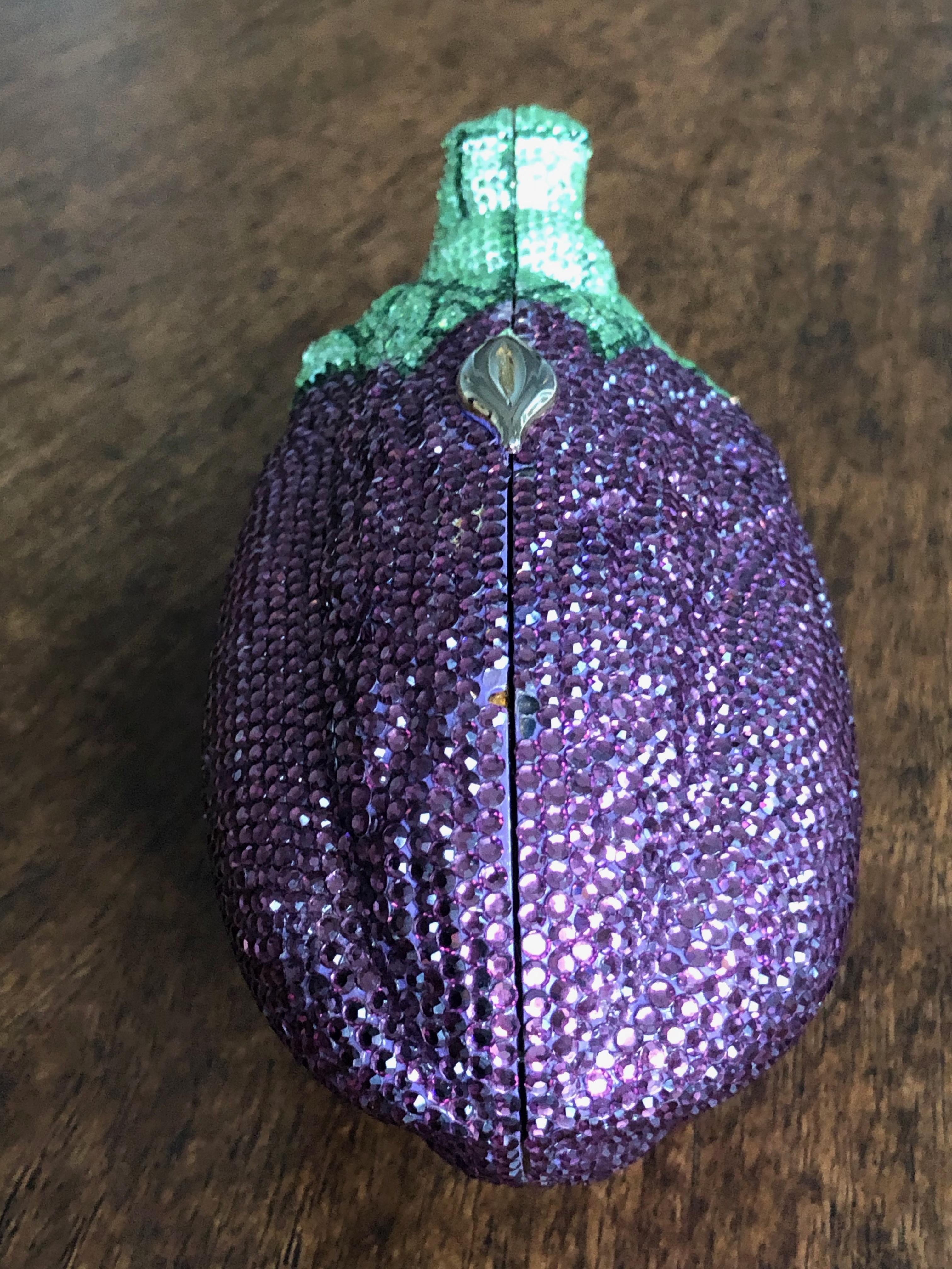 Judith Leiber Purple Python Shoulder Bag with Gold Details. ... | Lot  #56315 | Heritage Auctions